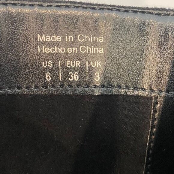 Aldo Black High Heels Velvety Boots Back Zipper - Picture 9 of 12